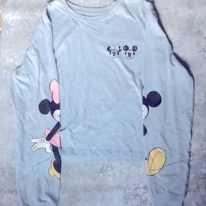 Disney Mickey Mouse long sleeved crop top